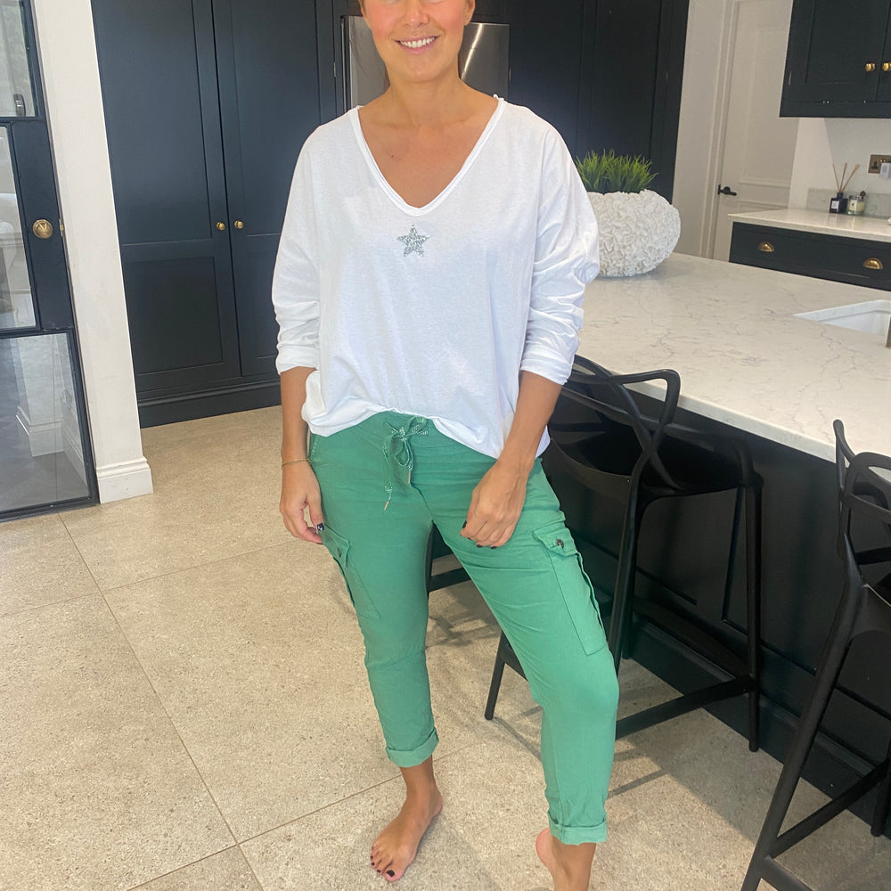 Carli Cargo Magic Trousers - Blush Boutique Essex