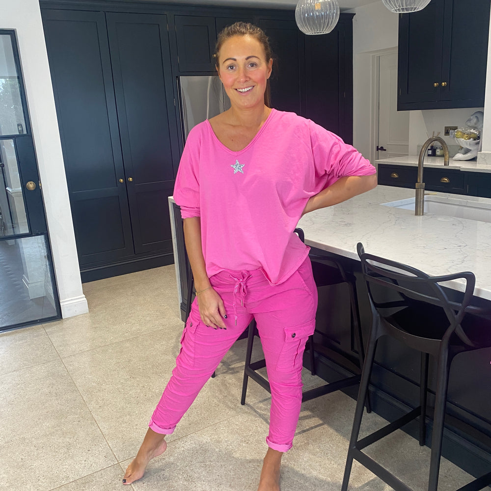 Carli Cargo Magic Trousers - Blush Boutique Essex