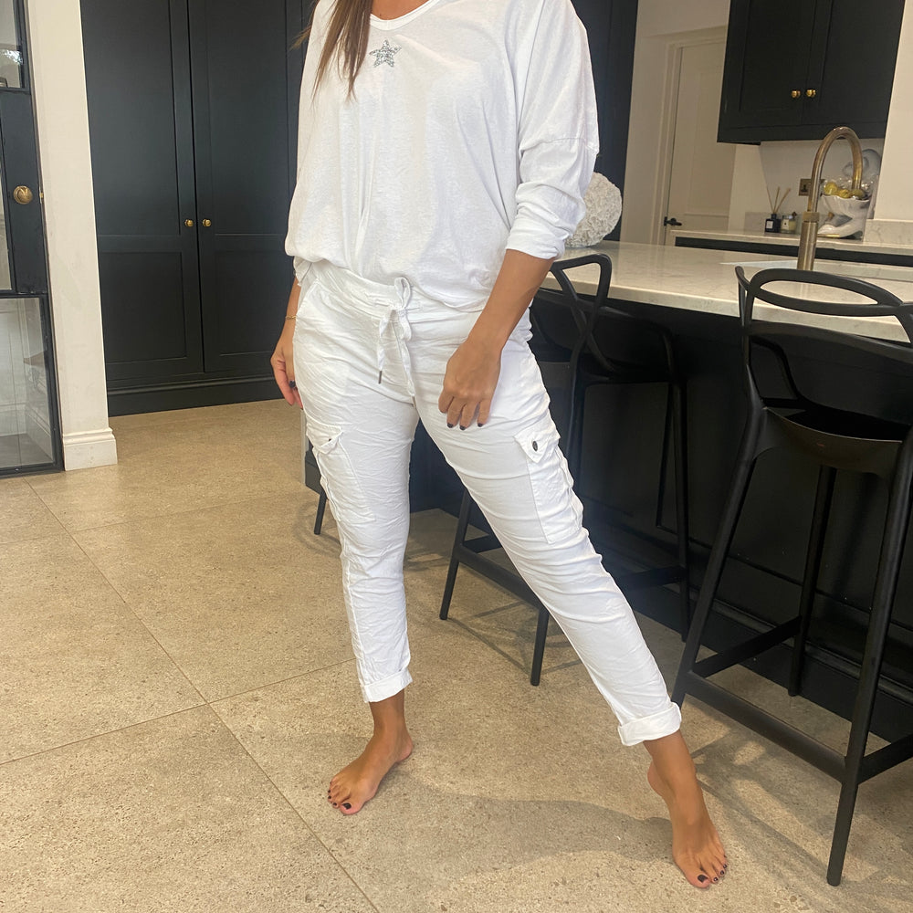 Carli Cargo Magic Trousers - Blush Boutique Essex