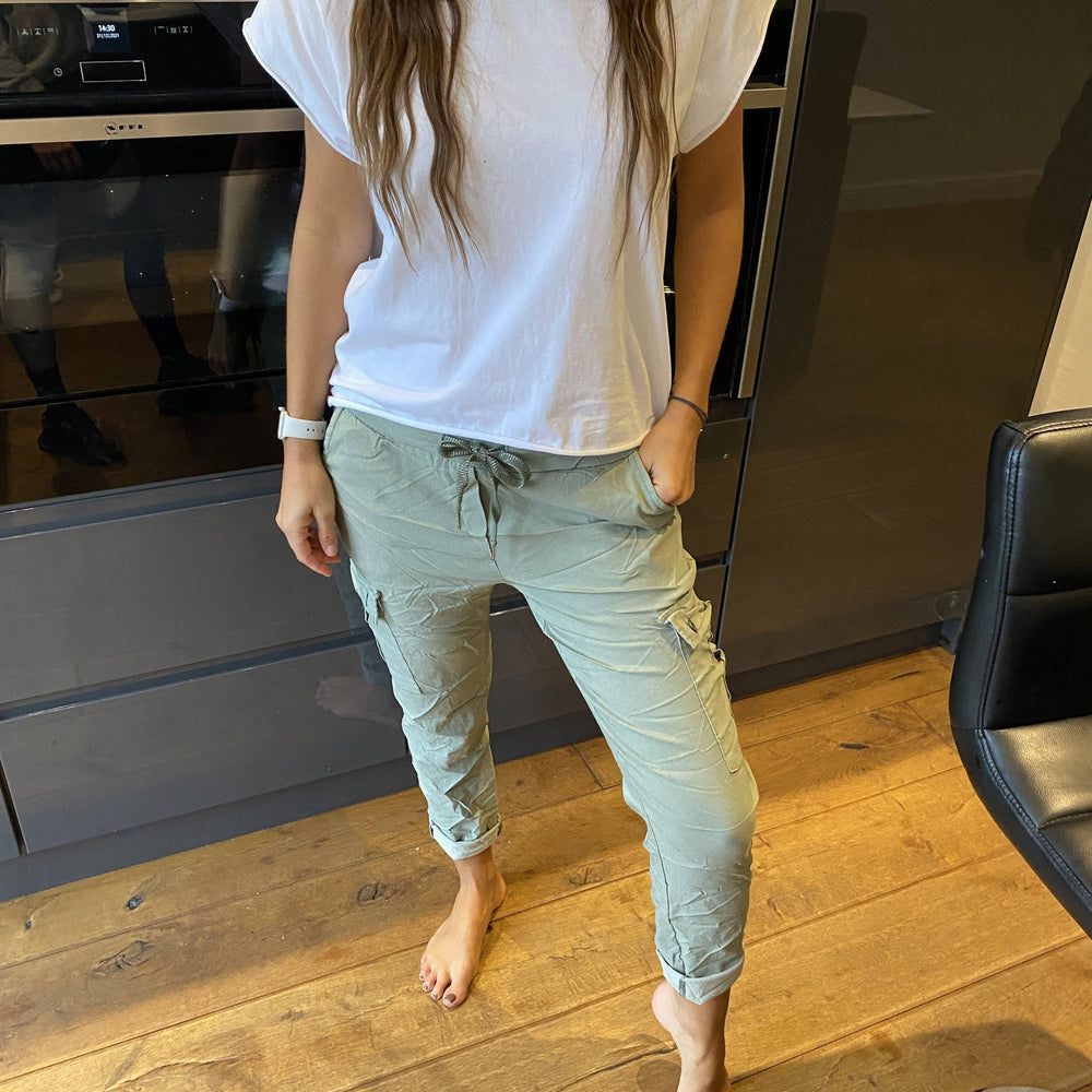 Carli Cargo Magic Trousers - Blush Boutique Essex