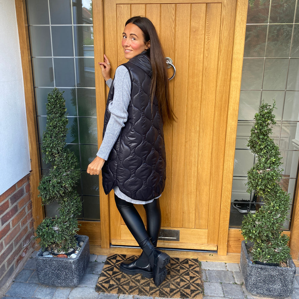 Love Quilted Body Warmer - Blush Boutique Essex