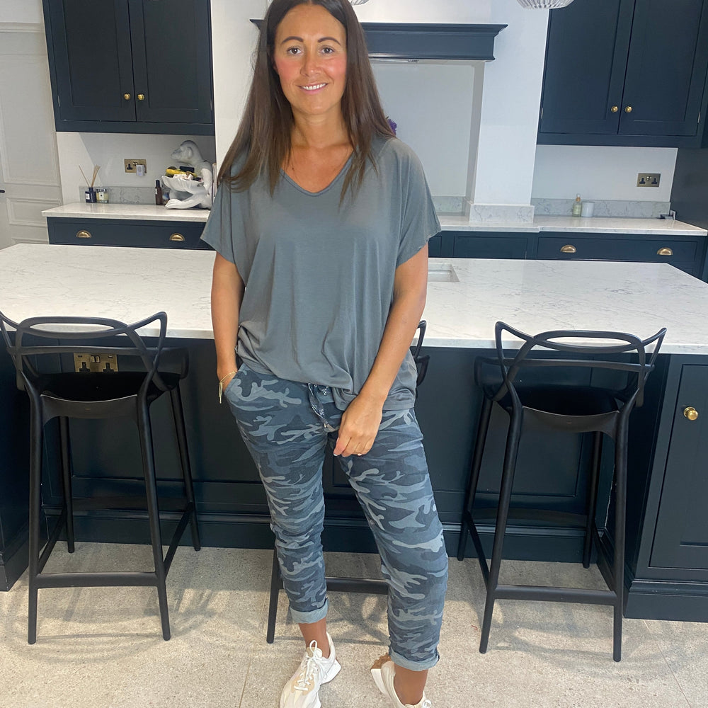 Carli Camo Magic Trousers - Blush Boutique Essex