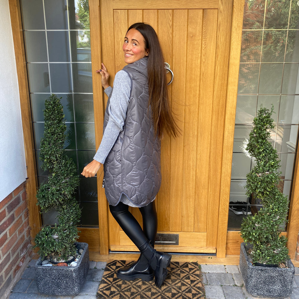 Love Quilted Body Warmer - Blush Boutique Essex