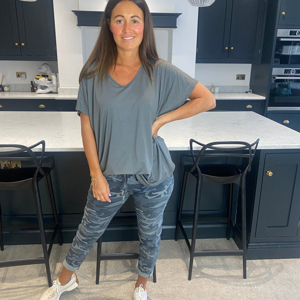 Carli Camo Magic Trousers - Blush Boutique Essex
