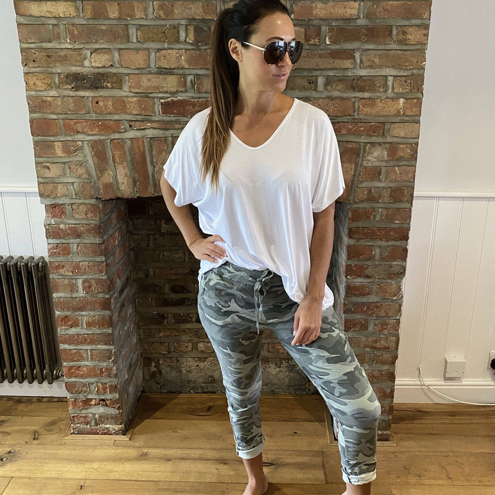 Carli Camo Magic Trousers - Blush Boutique Essex