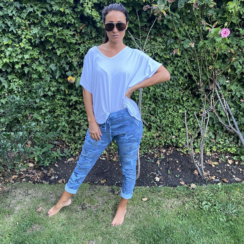 Carli Camo Magic Trousers - Blush Boutique Essex