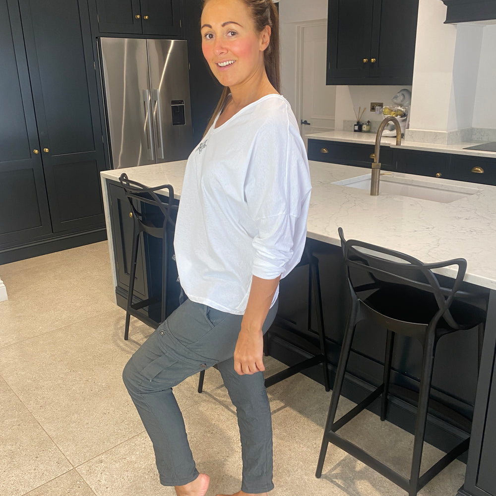 Carli Cargo Magic Trousers - Blush Boutique Essex