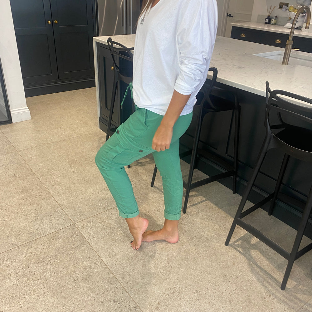 Carli Cargo Magic Trousers - Blush Boutique Essex