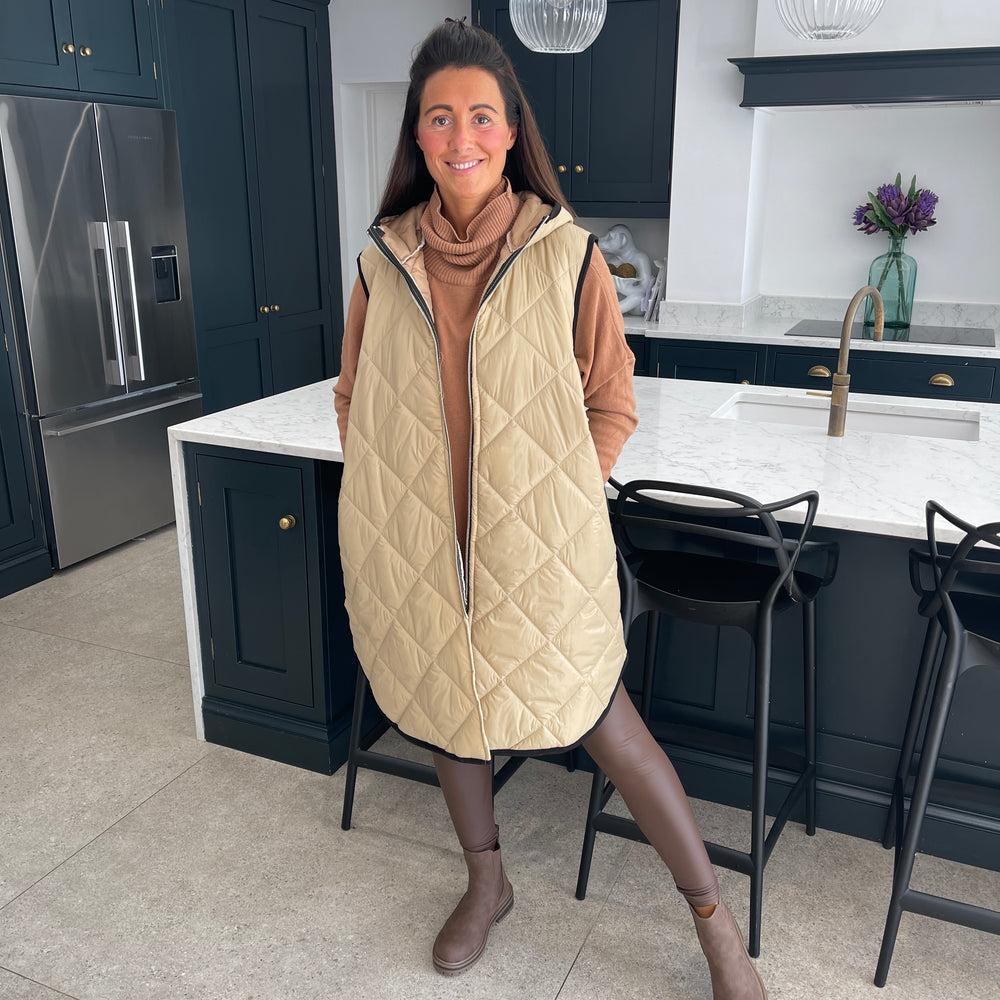 Love Quilted Body Warmer - Blush Boutique Essex