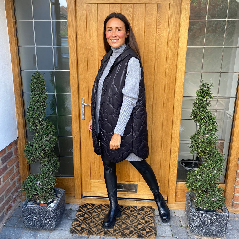 Love Quilted Body Warmer - Blush Boutique Essex
