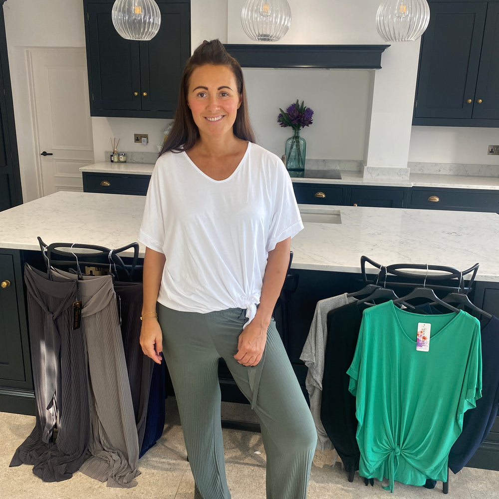 Tammy Pleated Trousers - Blush Boutique Essex