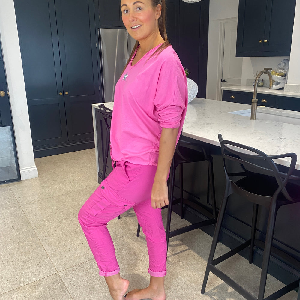 Carli Cargo Magic Trousers - Blush Boutique Essex