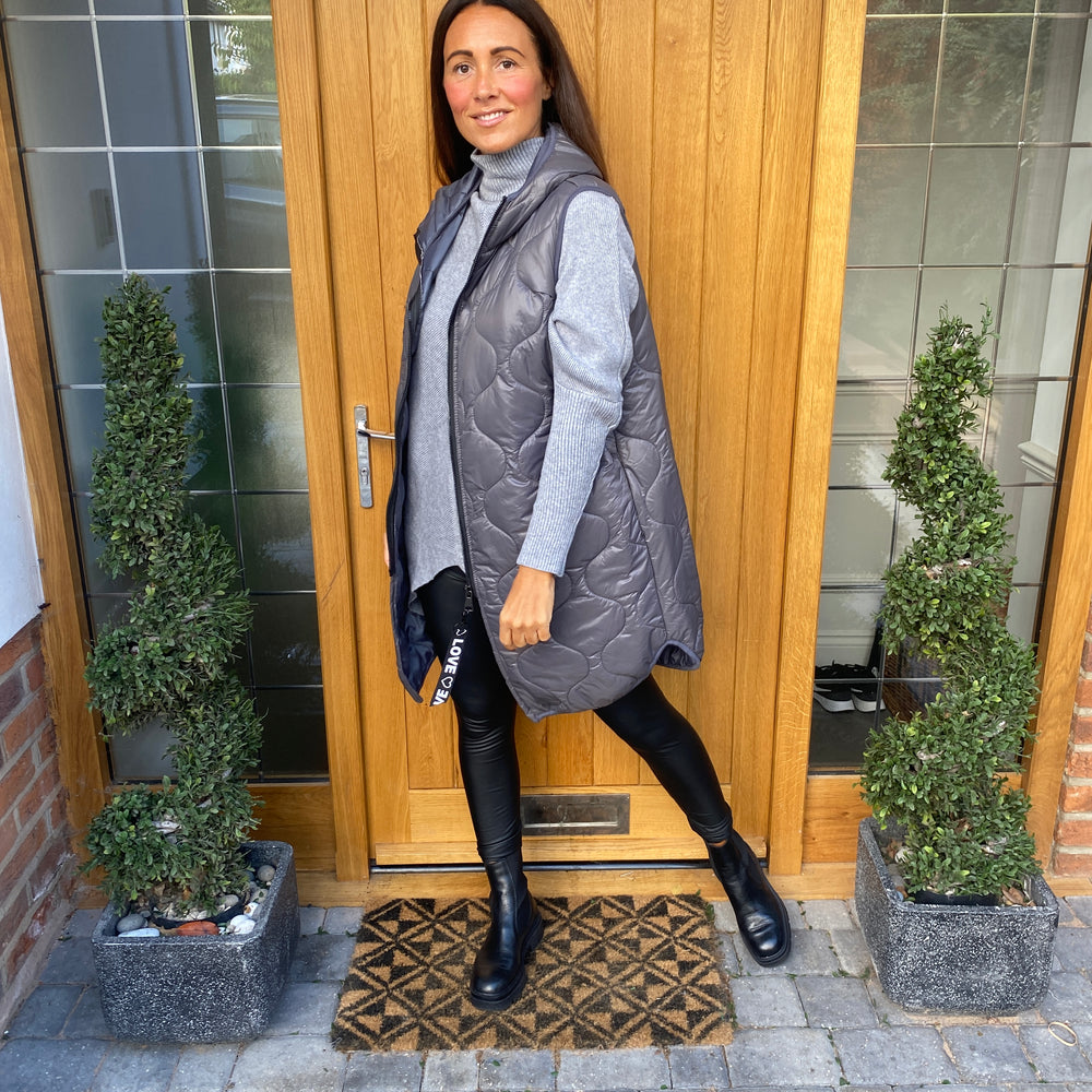 Love Quilted Body Warmer - Blush Boutique Essex