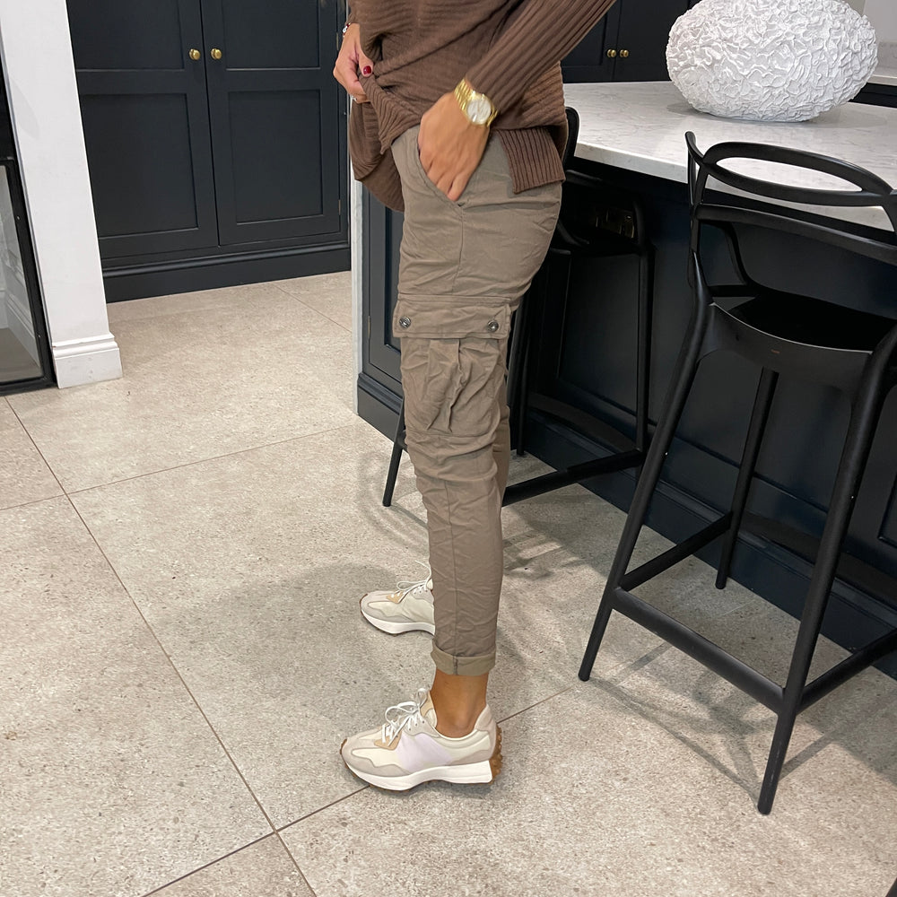Carli Cargo Magic Trousers - Blush Boutique Essex