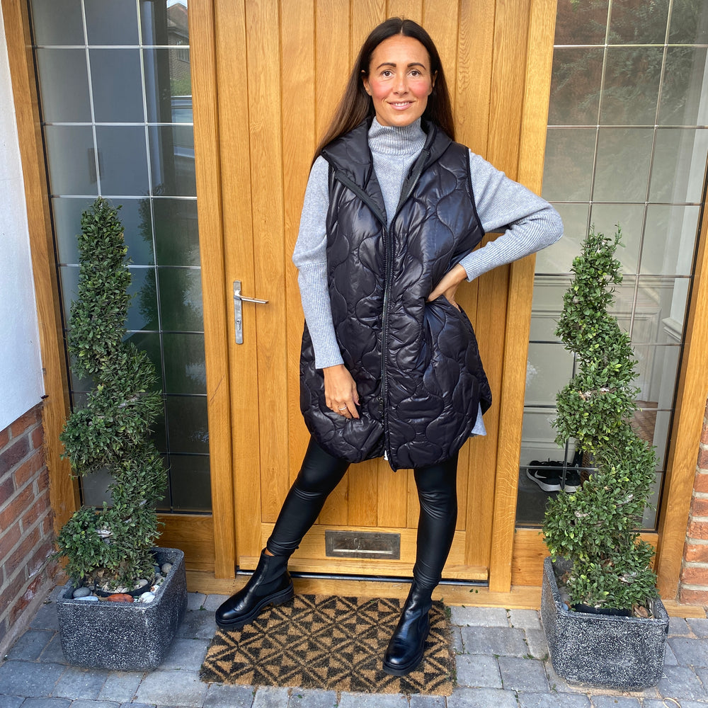Love Quilted Body Warmer - Blush Boutique Essex