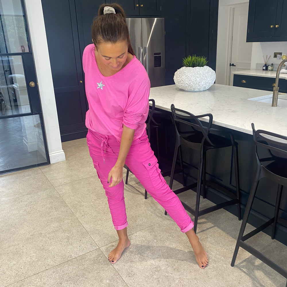 Carli Cargo Magic Trousers - Blush Boutique Essex