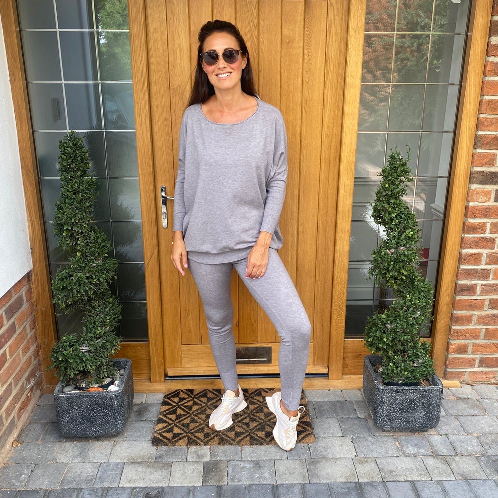 Bibi Soft Knit Lounge Suit - Blush Boutique Essex