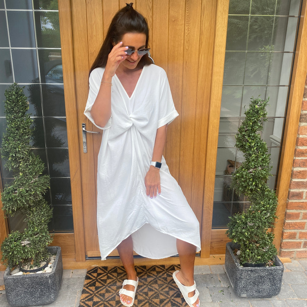 Tiffany Maxi Knot Dress - Blush Boutique Essex
