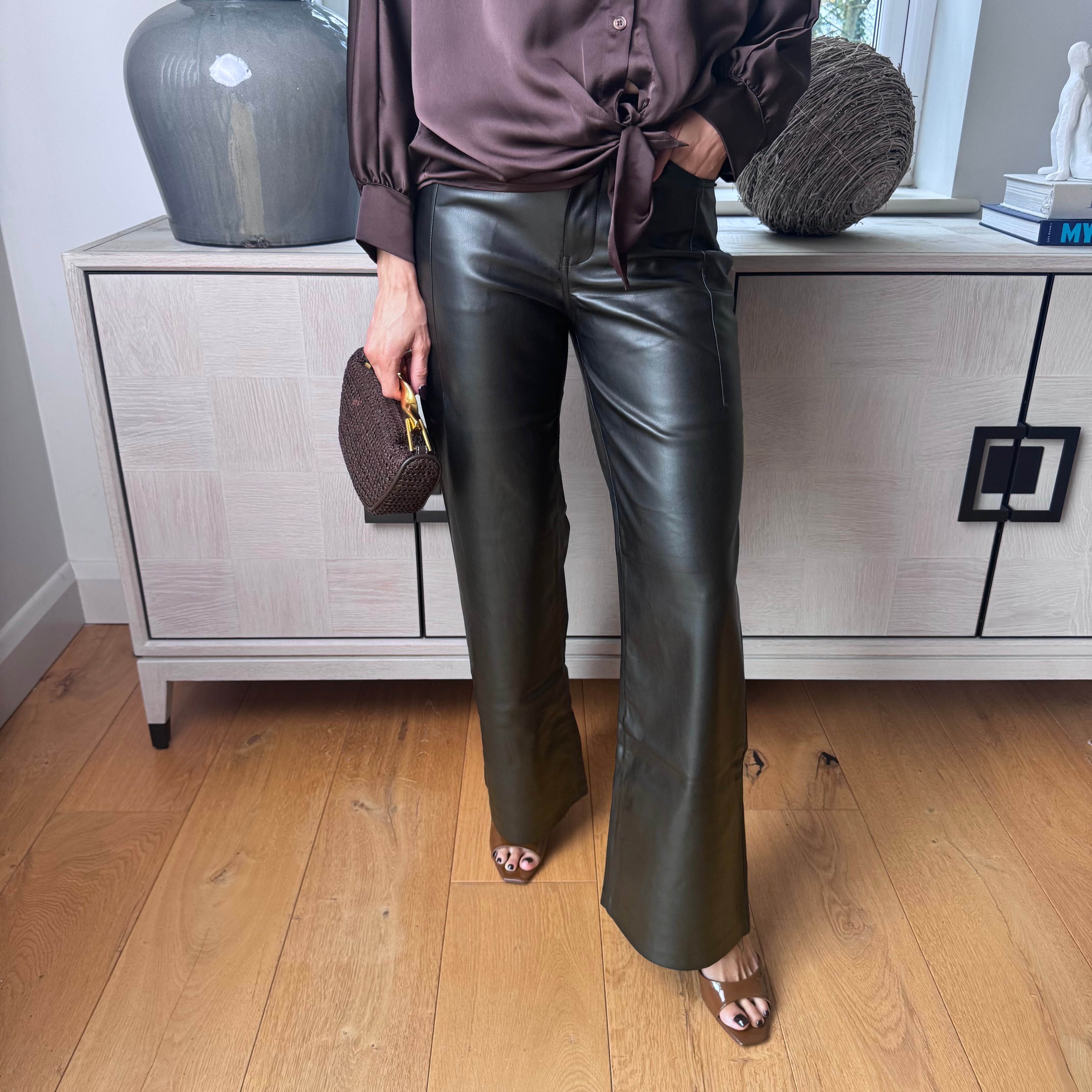 Henry Leather Trousers - Blush Boutique Essex