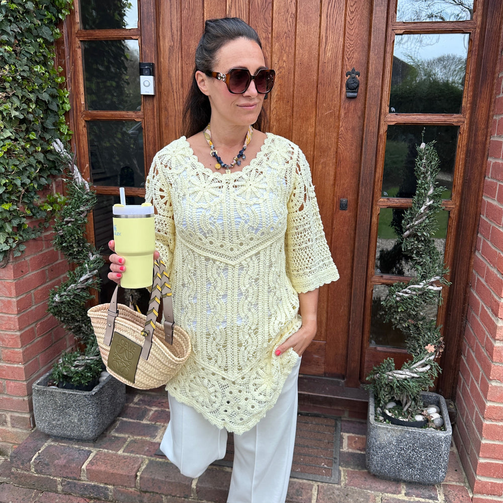 Roman Crochet Top - Blush Boutique Essex