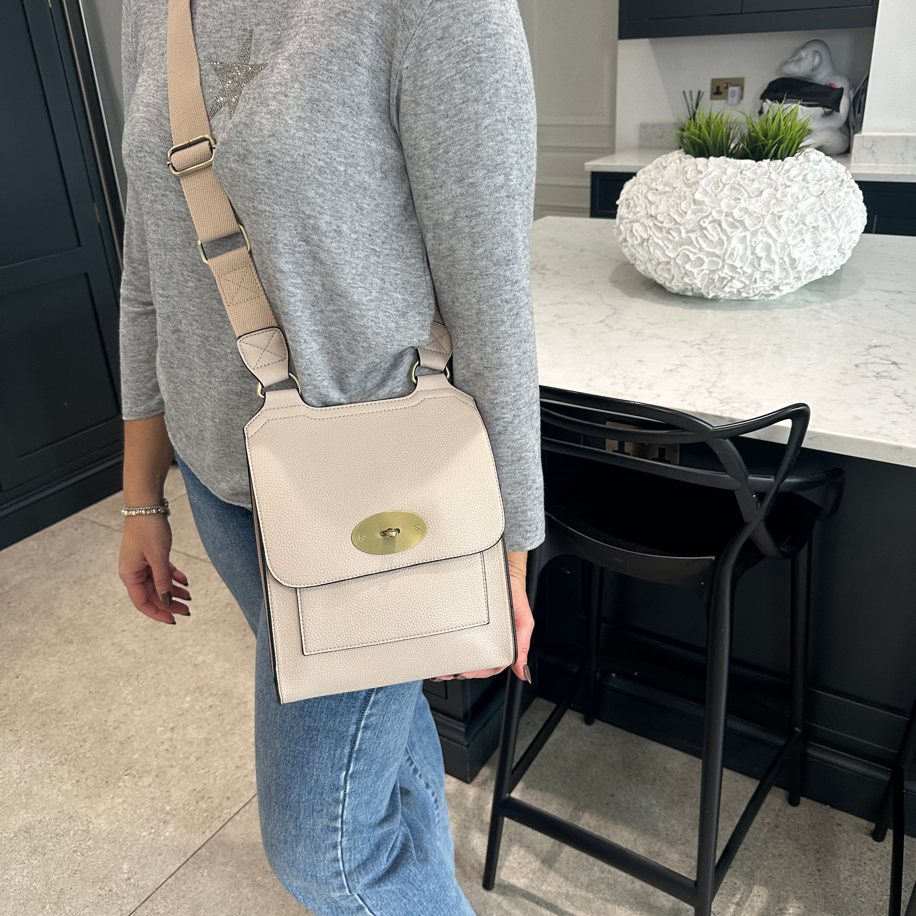 Crossbody Flap Bag - Blush Boutique Essex