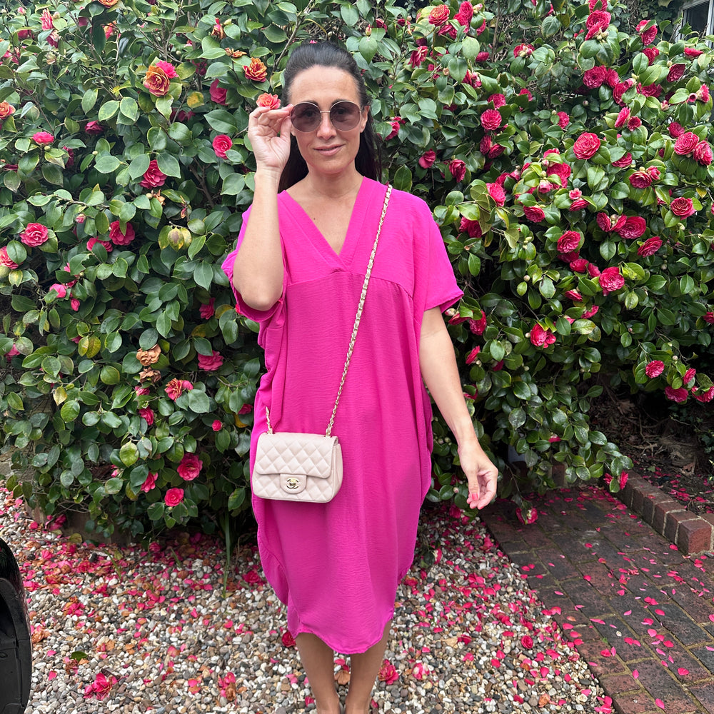 Faith V Neck Dress - Blush Boutique Essex