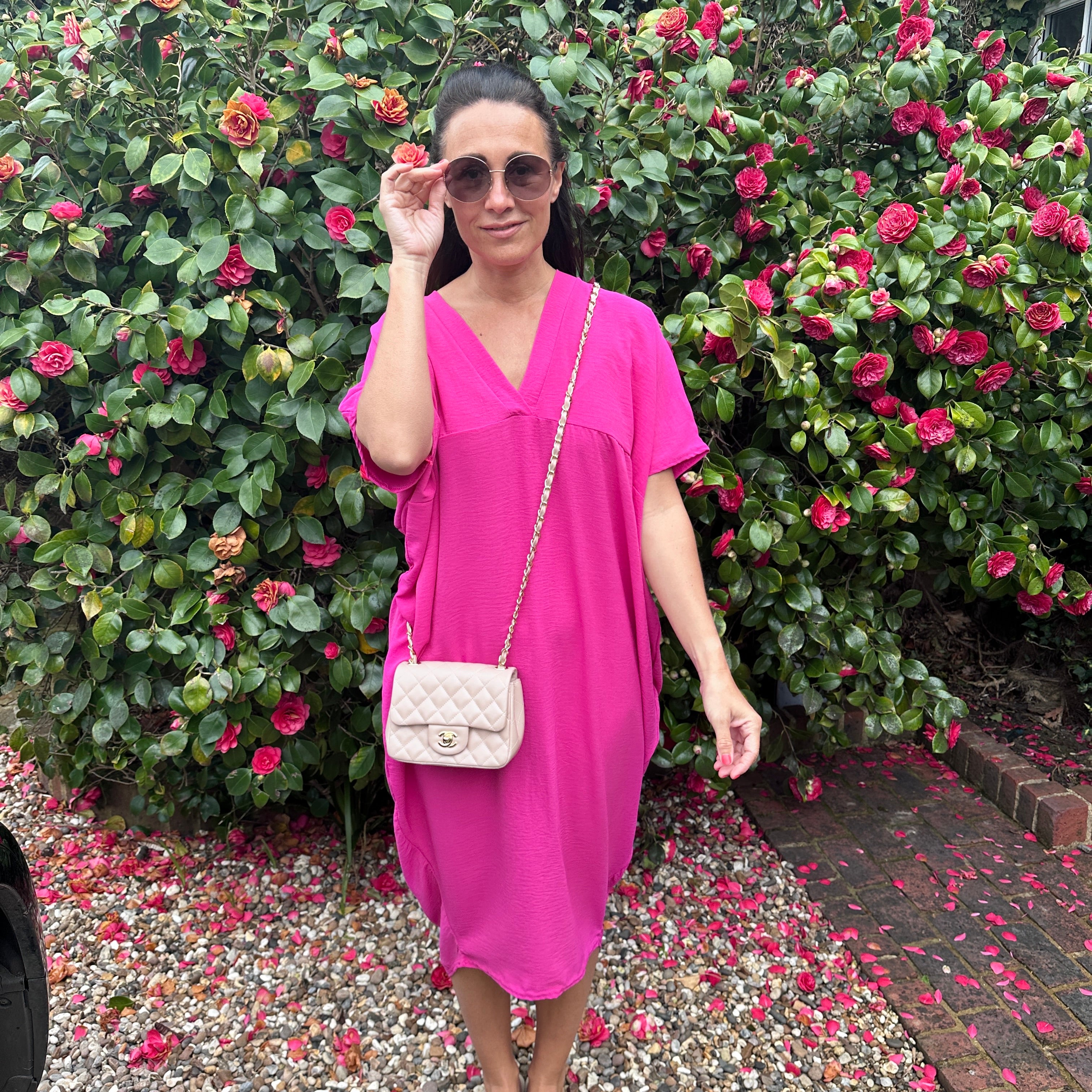 Faith V Neck Dress - Blush Boutique Essex