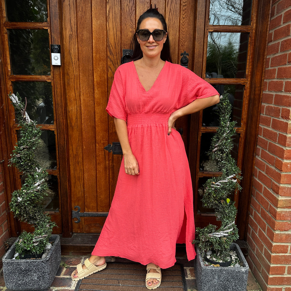 Chloe Cotton Cheesecloth Dress - Blush Boutique Essex