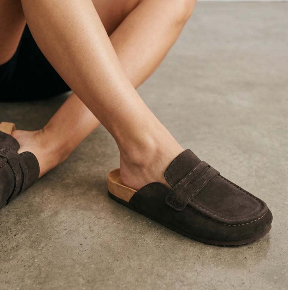 Harley leather mules