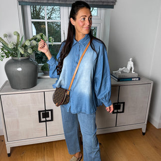 Isla Denim Shirt - Blush Boutique Essex