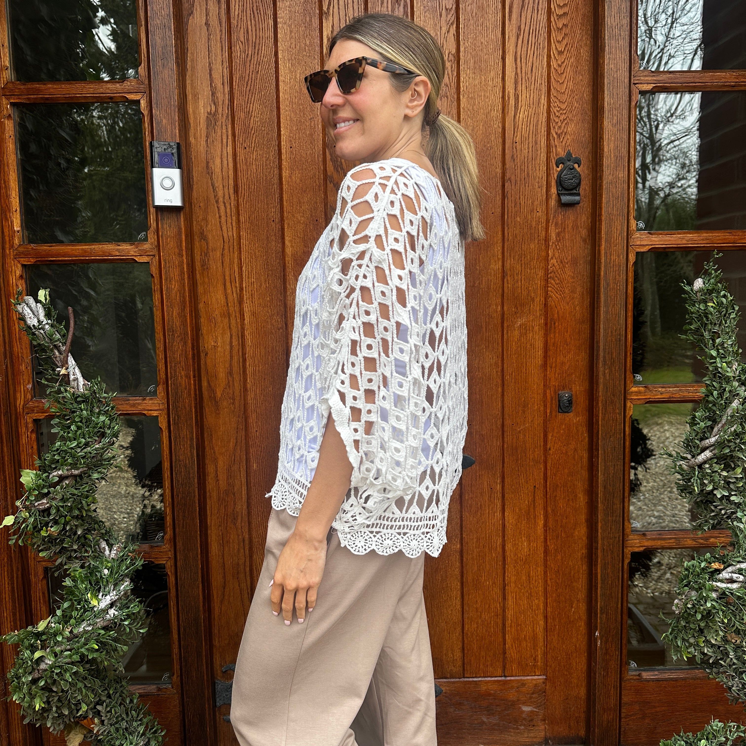 Belle Crochet Top - Blush Boutique Essex