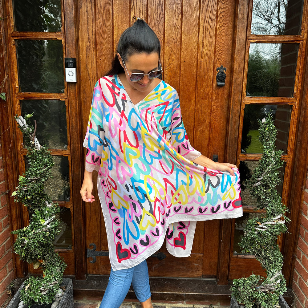 Hannah Heart Kaftan - Blush Boutique Essex