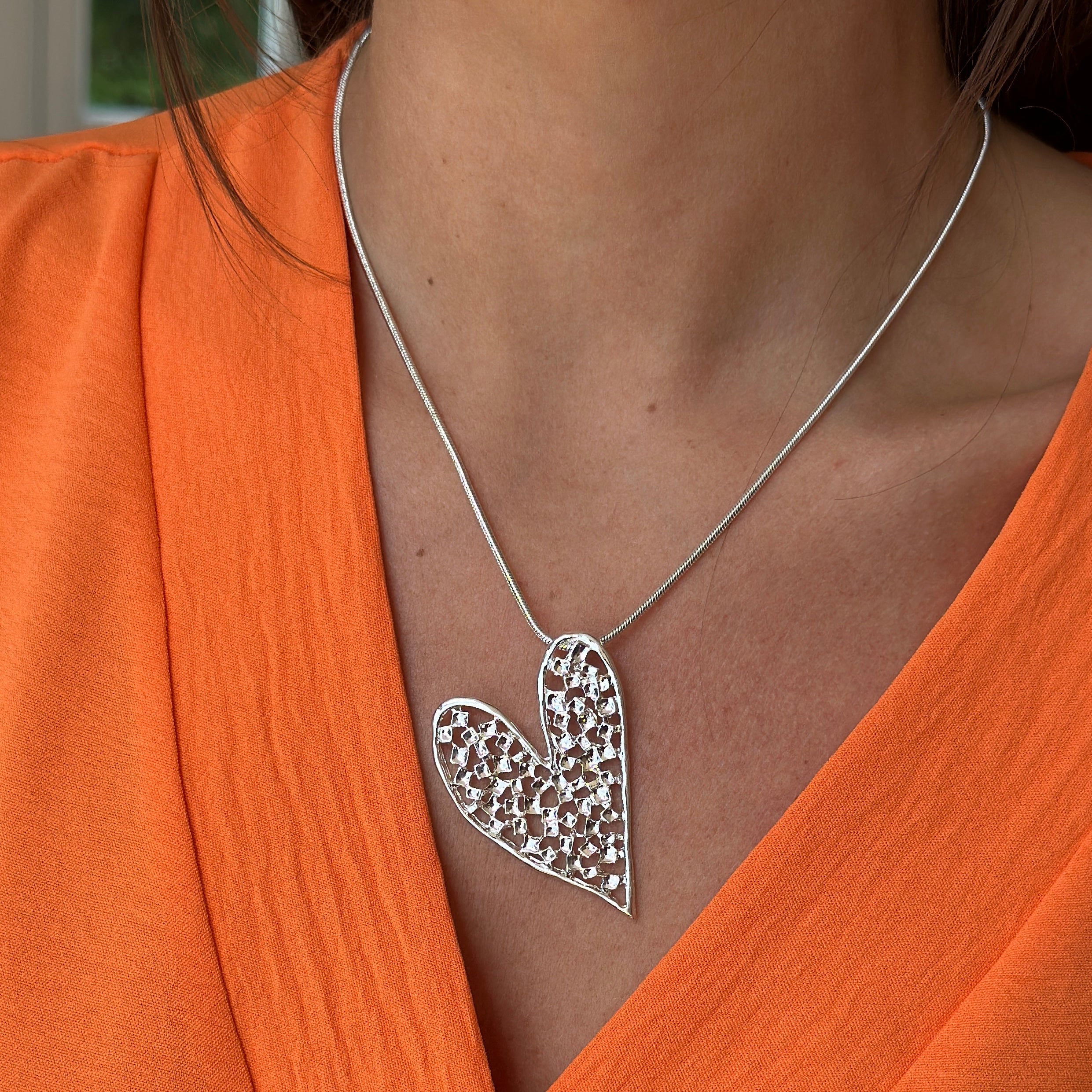 Single Heart Necklace - Blush Boutique Essex