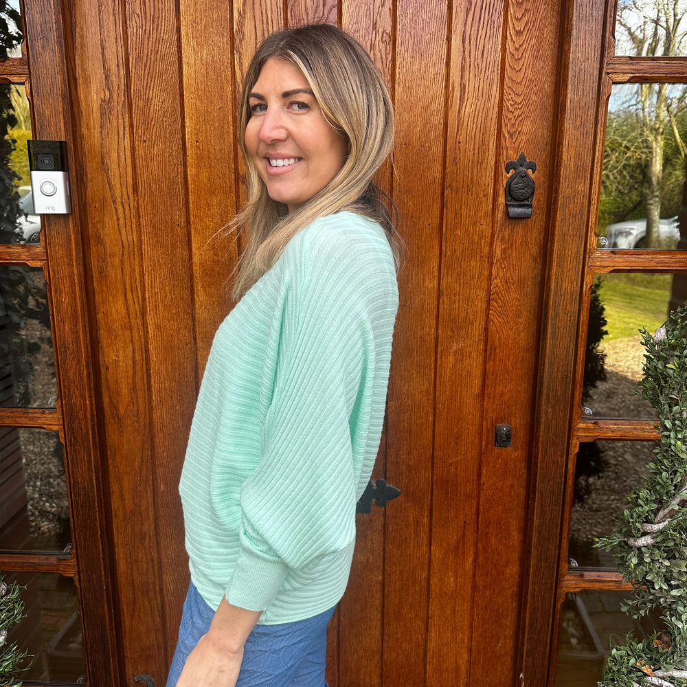 Sammie Ribbed Jumper - Blush Boutique Essex
