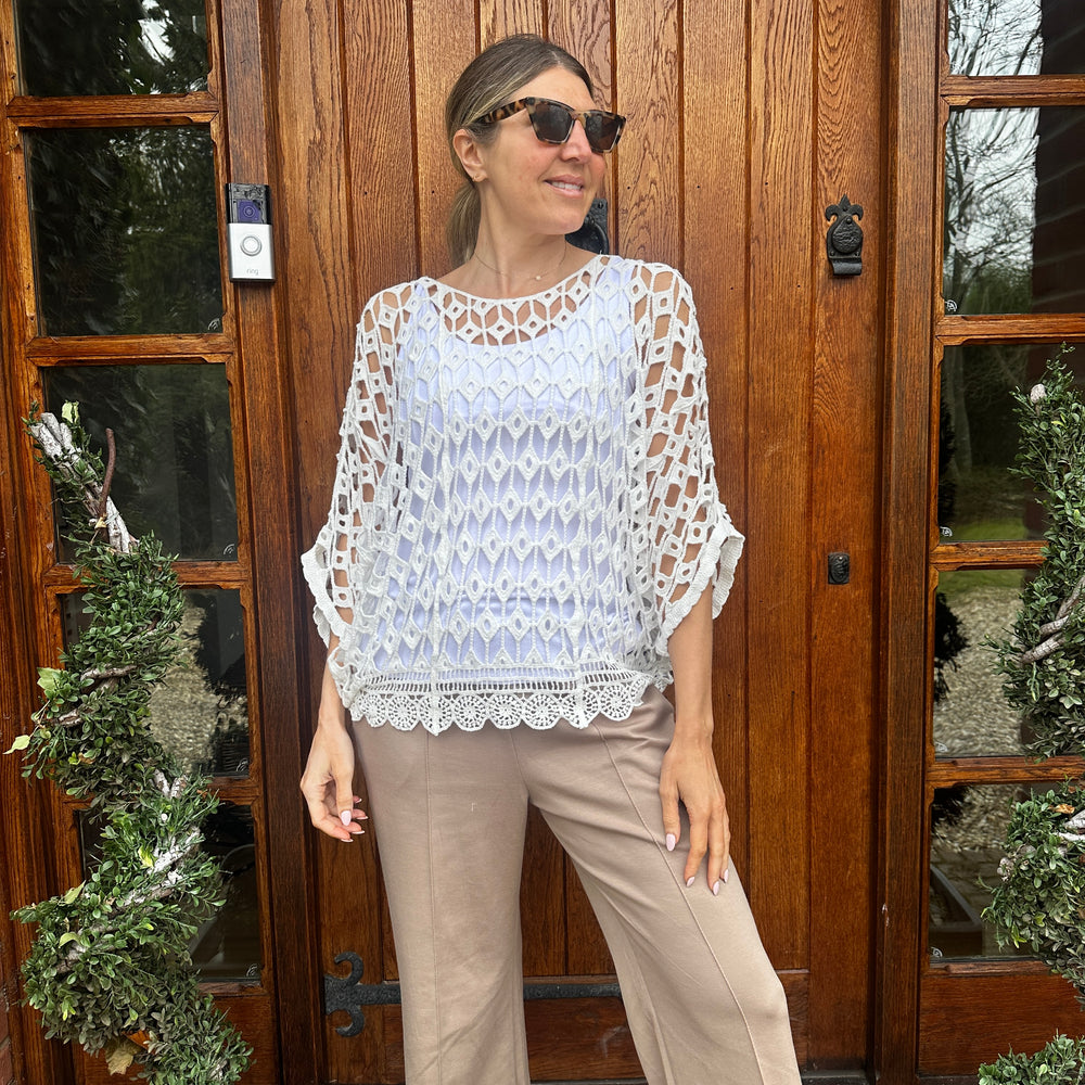 Belle Crochet Top - Blush Boutique Essex