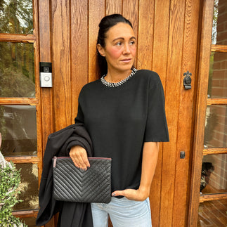 Wyn Diamanté Knit - Blush Boutique Essex