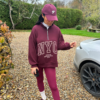 Freddie Zip Sweatshirt - Blush Boutique Essex