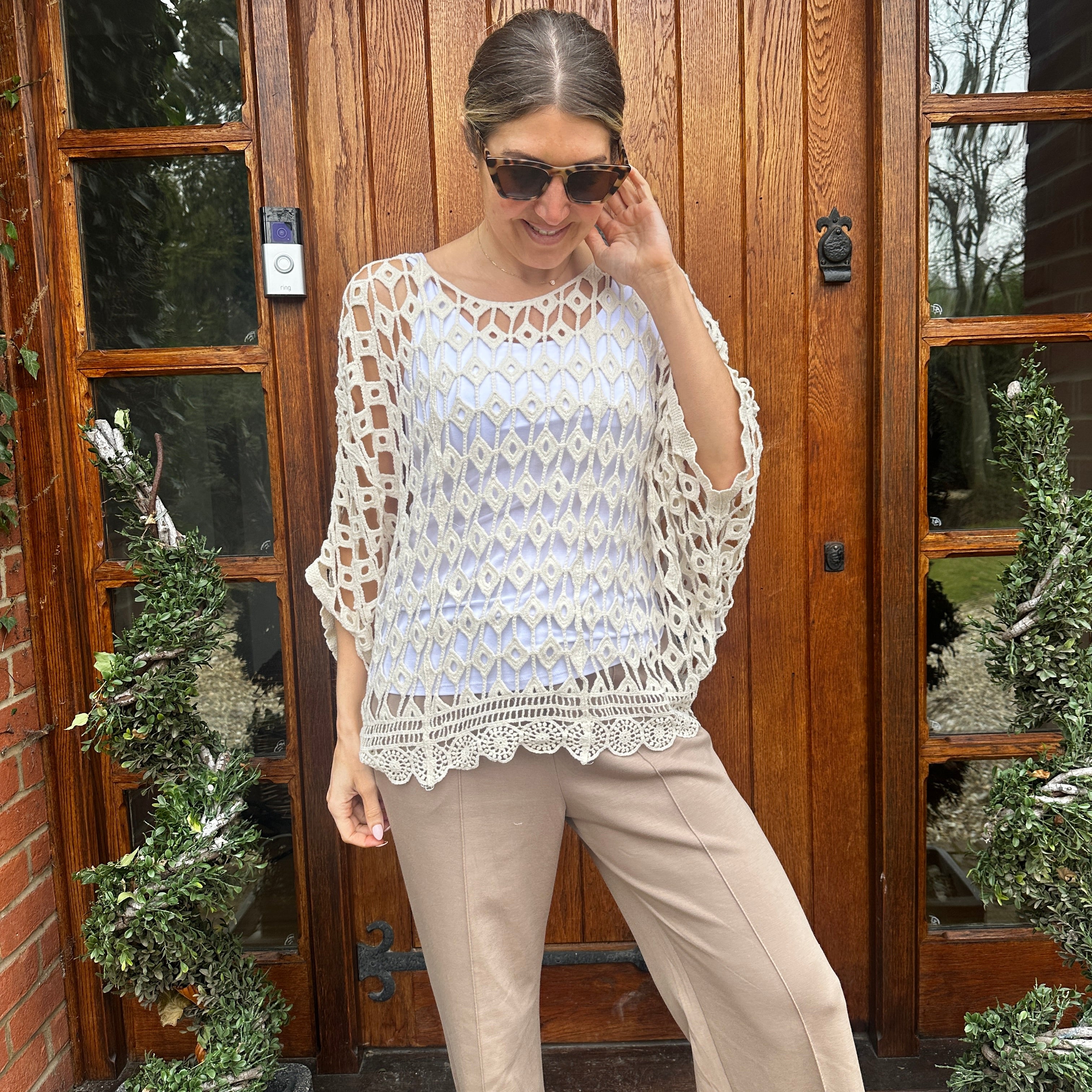 Belle Crochet Top - Blush Boutique Essex