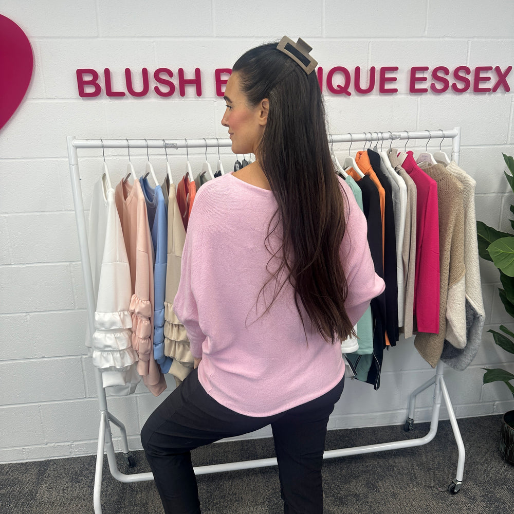 Bree Soft Knit Jumper - Blush Boutique Essex