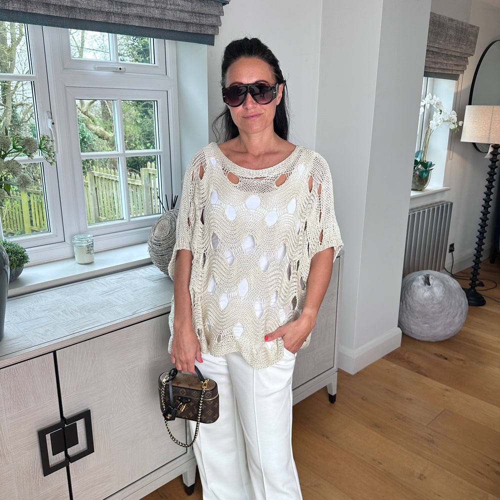 Saffron Crochet Knit - Blush Boutique Essex