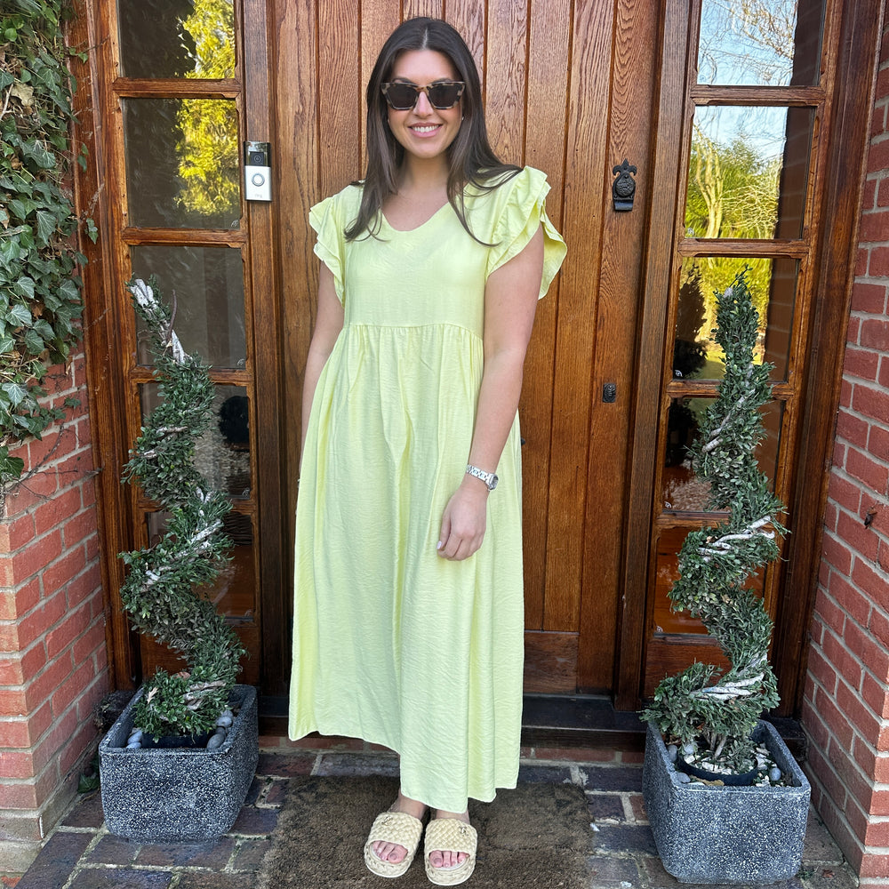 Sam Button Dress - Blush Boutique Essex