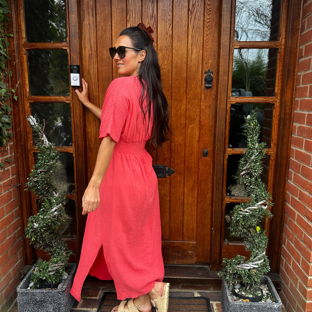 Chloe Cotton Cheesecloth Dress - Blush Boutique Essex