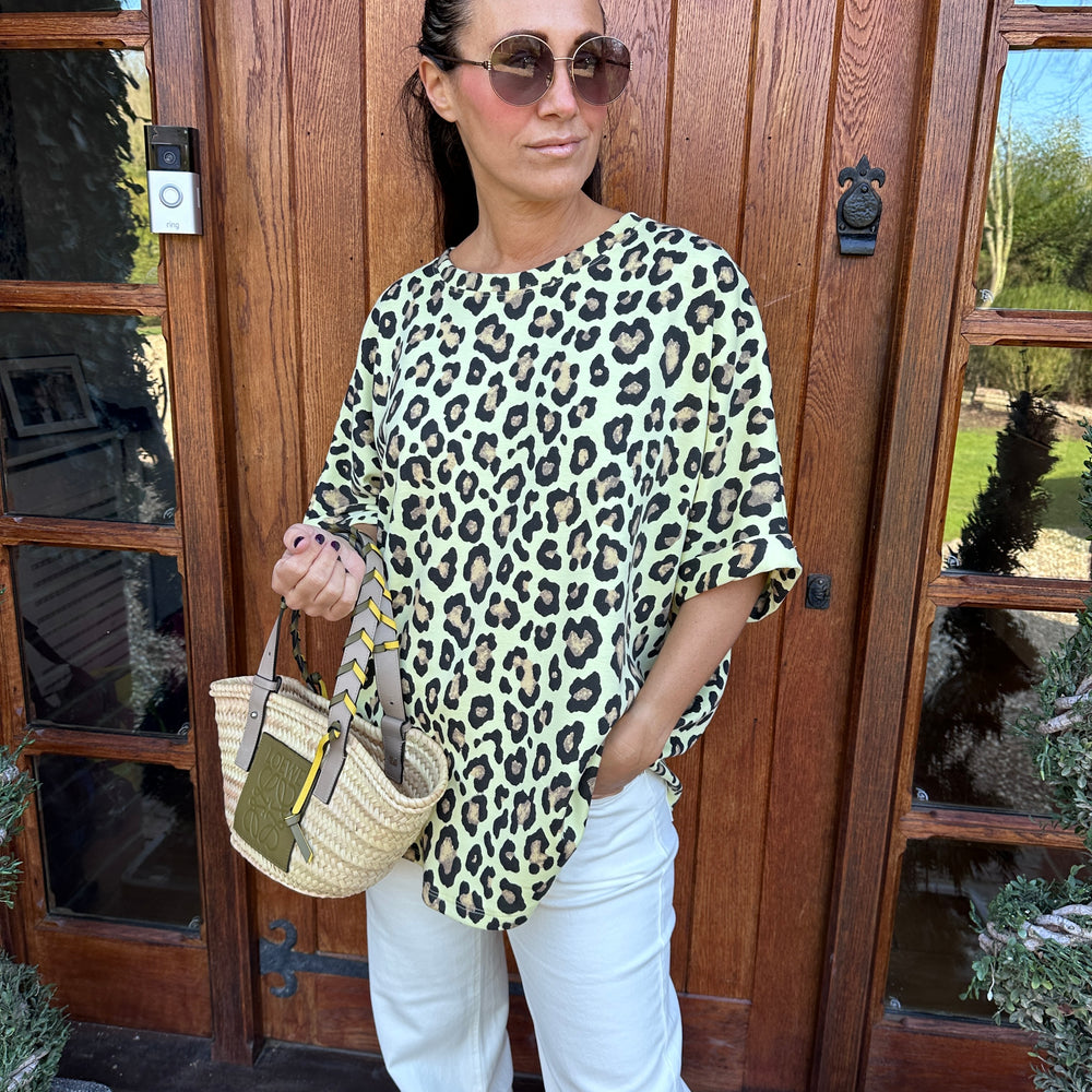 Juno Leopard Scuba Top - Blush Boutique Essex