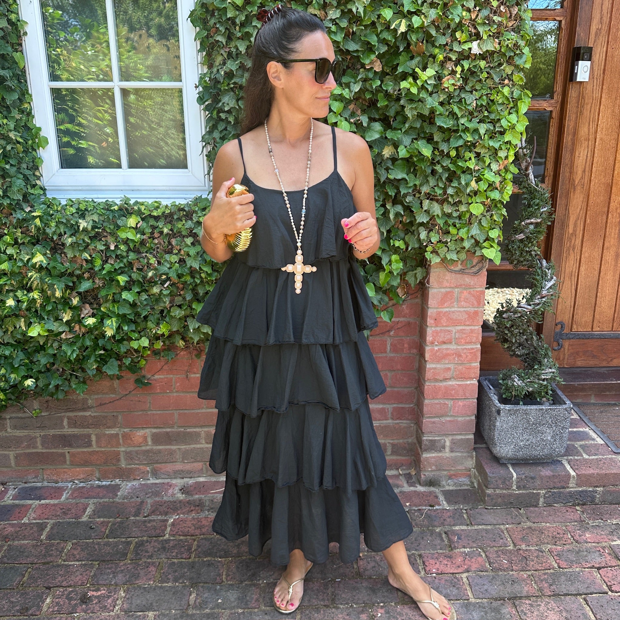 Violet Ruffle Dress