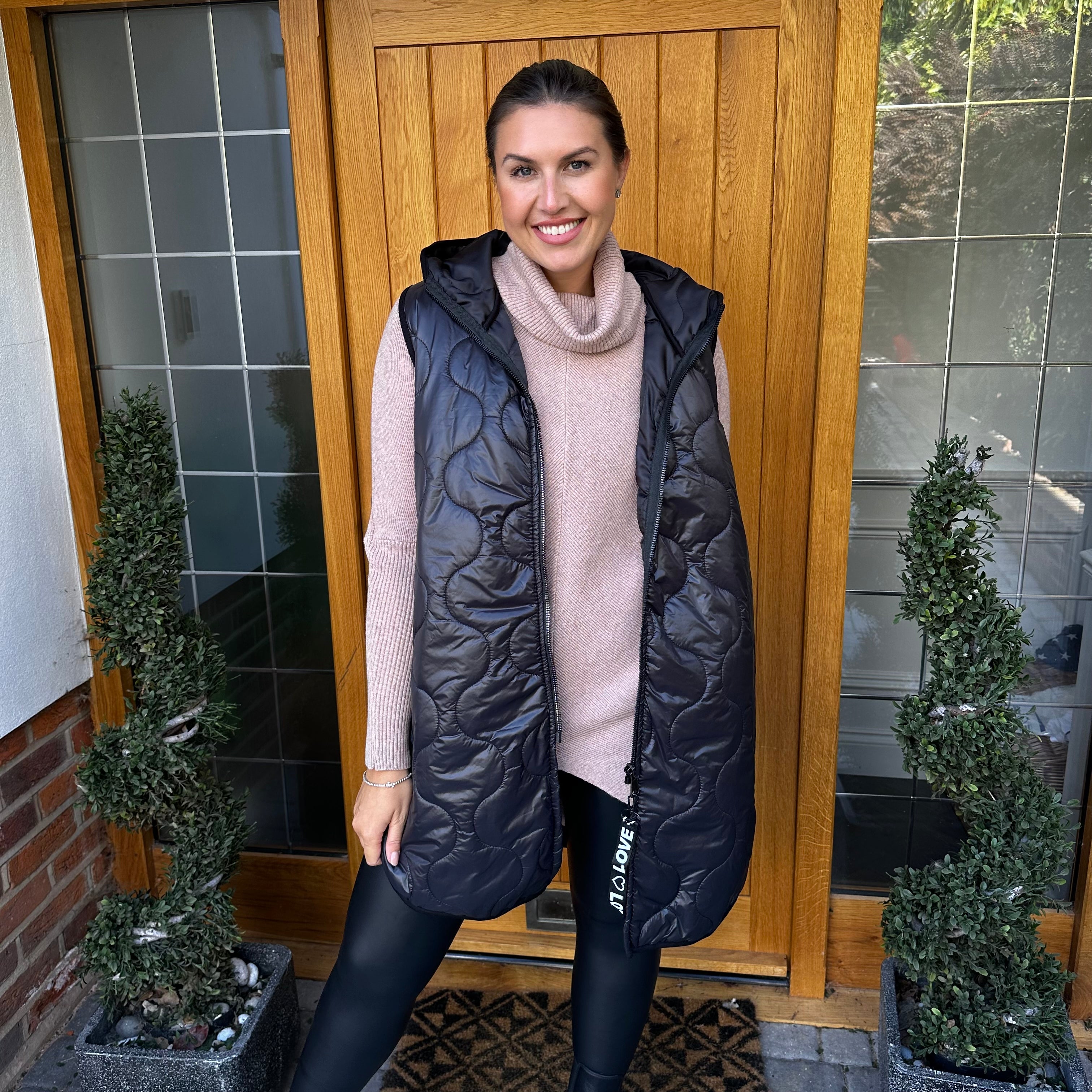 Love Quilted Body Warmer - Blush Boutique Essex