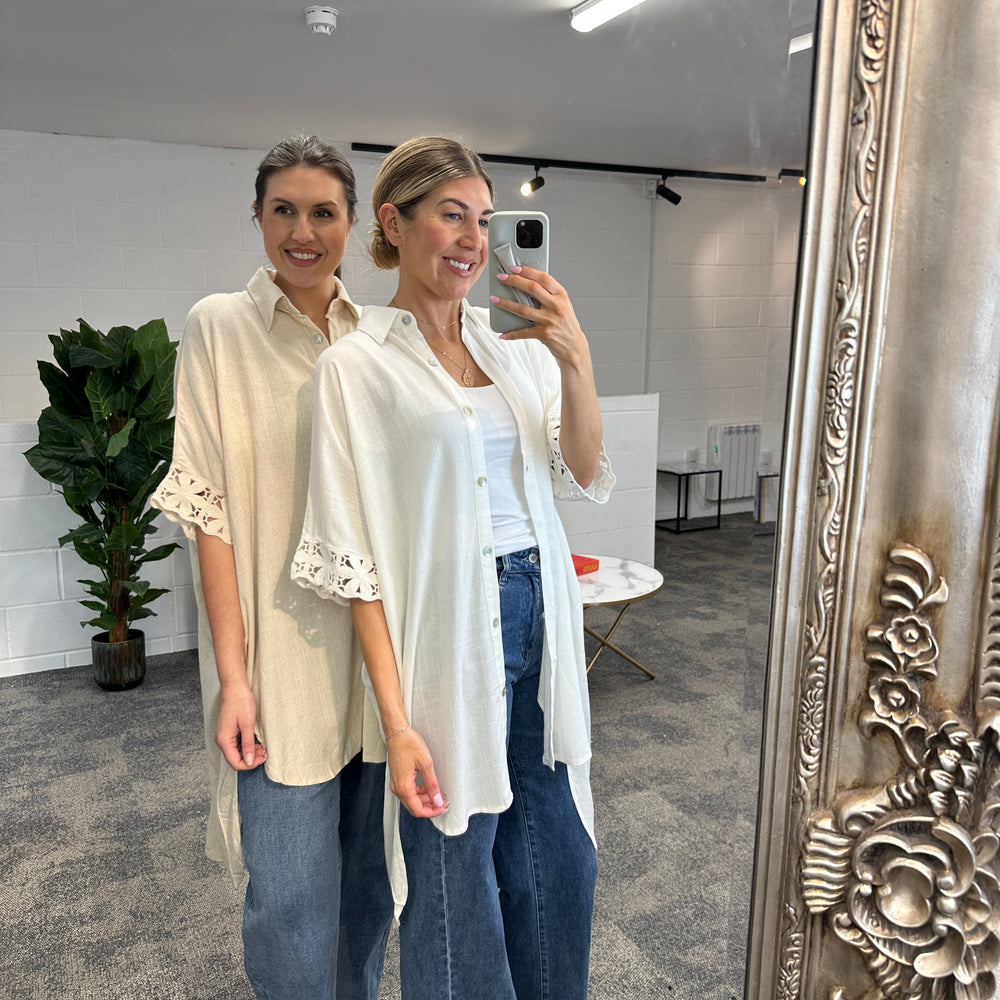 Fleur Anglaise Shirt - Blush Boutique Essex