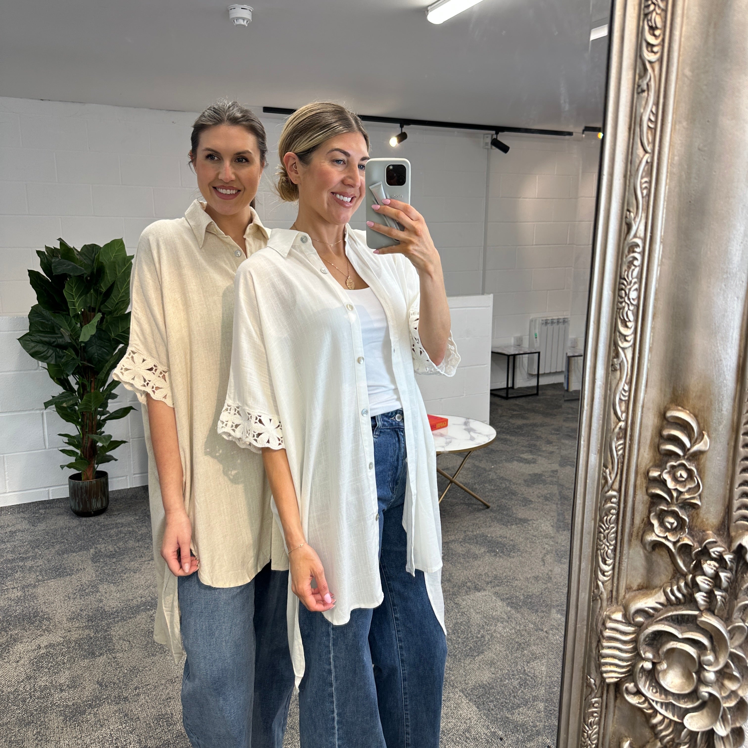 Fleur Anglaise Shirt - Blush Boutique Essex