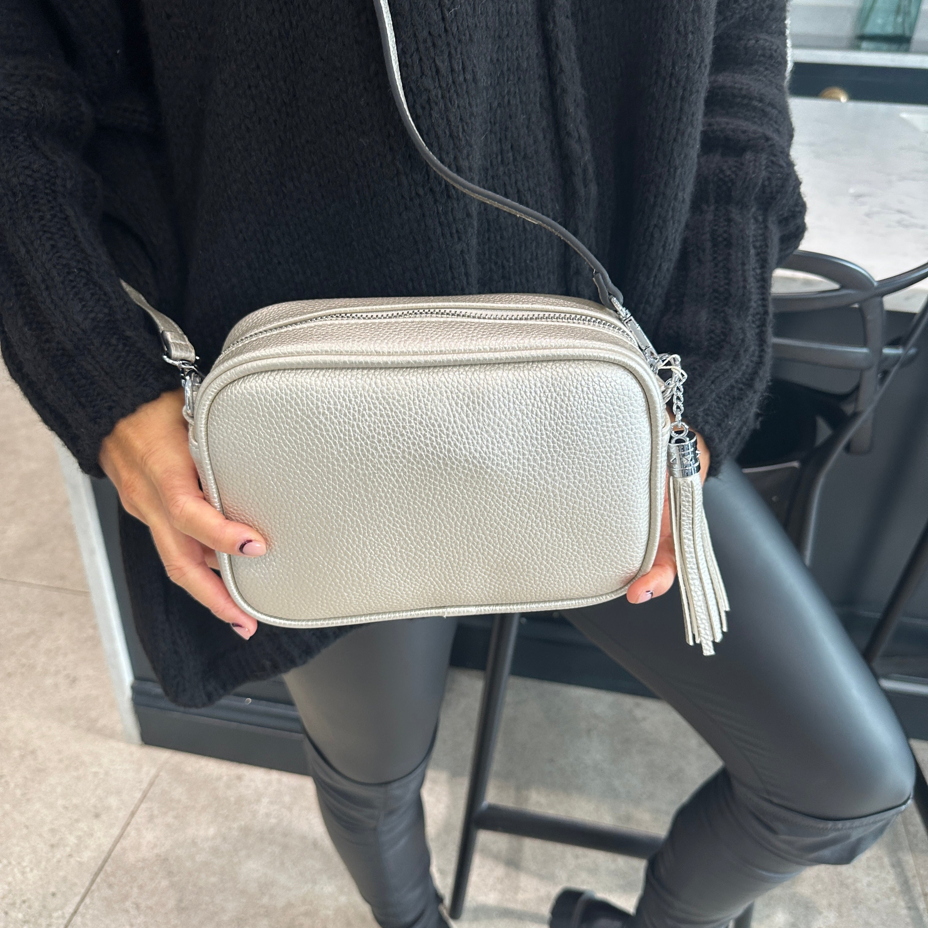 Cross Body Tassel Bag - Blush Boutique Essex