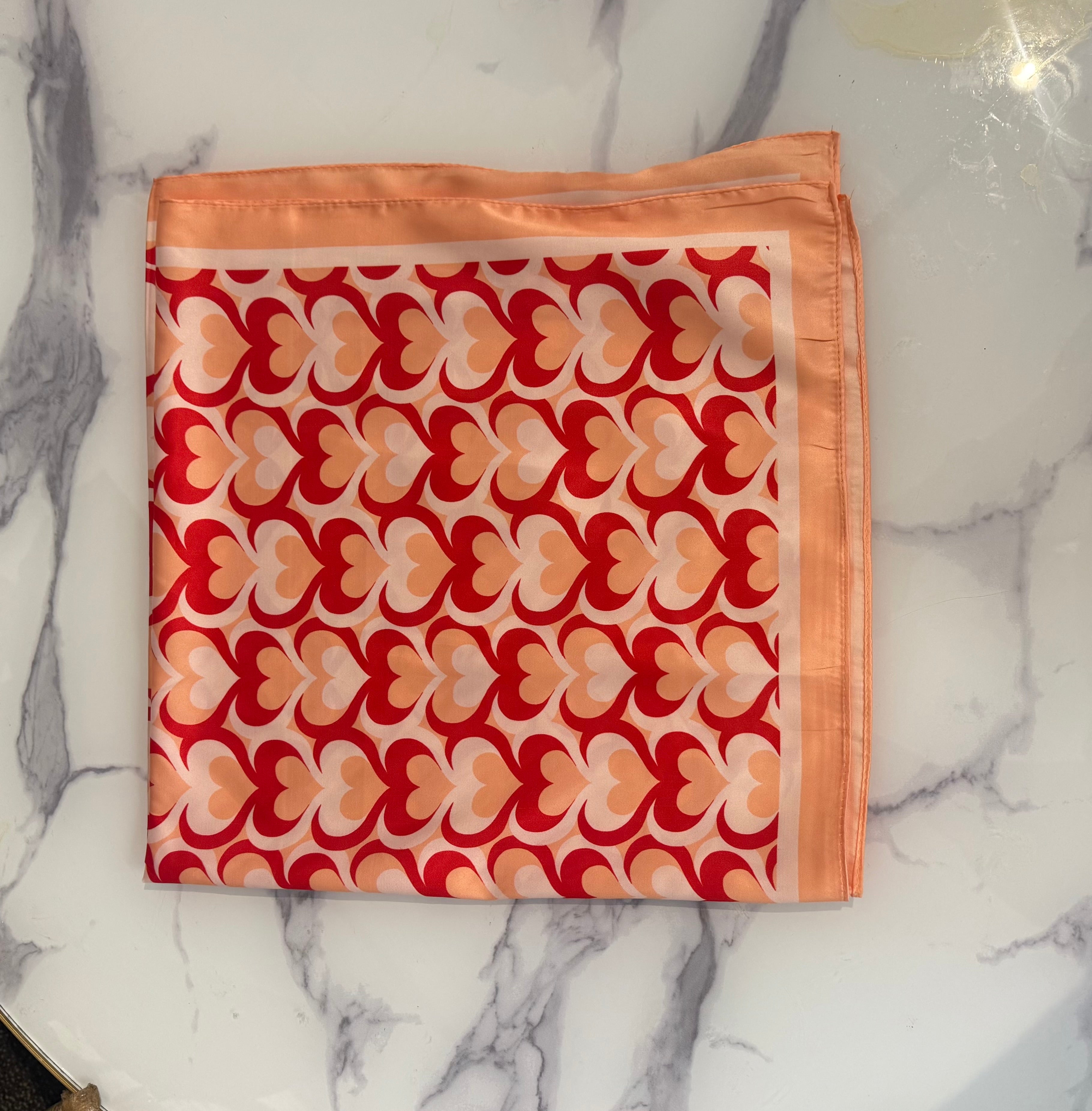 Hannah heart neck scarf - Blush Boutique Essex