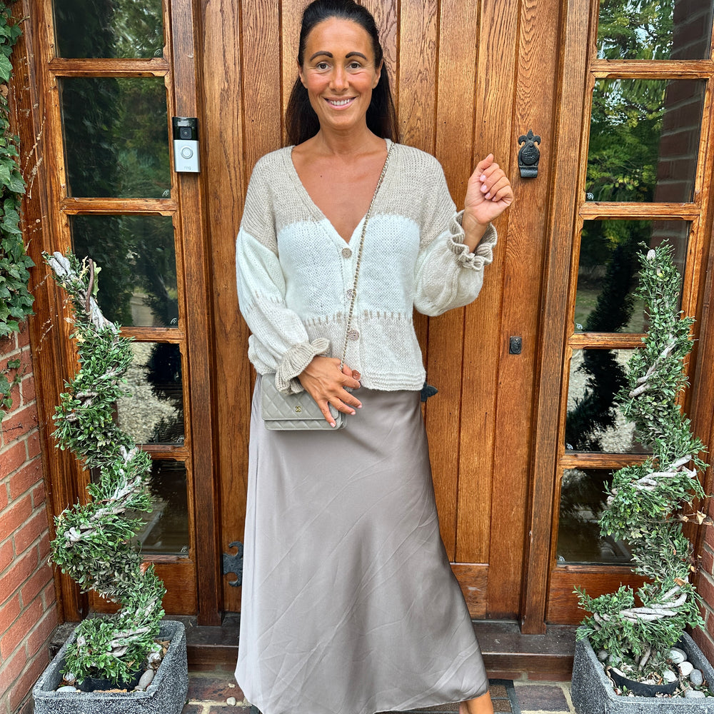 Benji Satin Skirt - Blush Boutique Essex